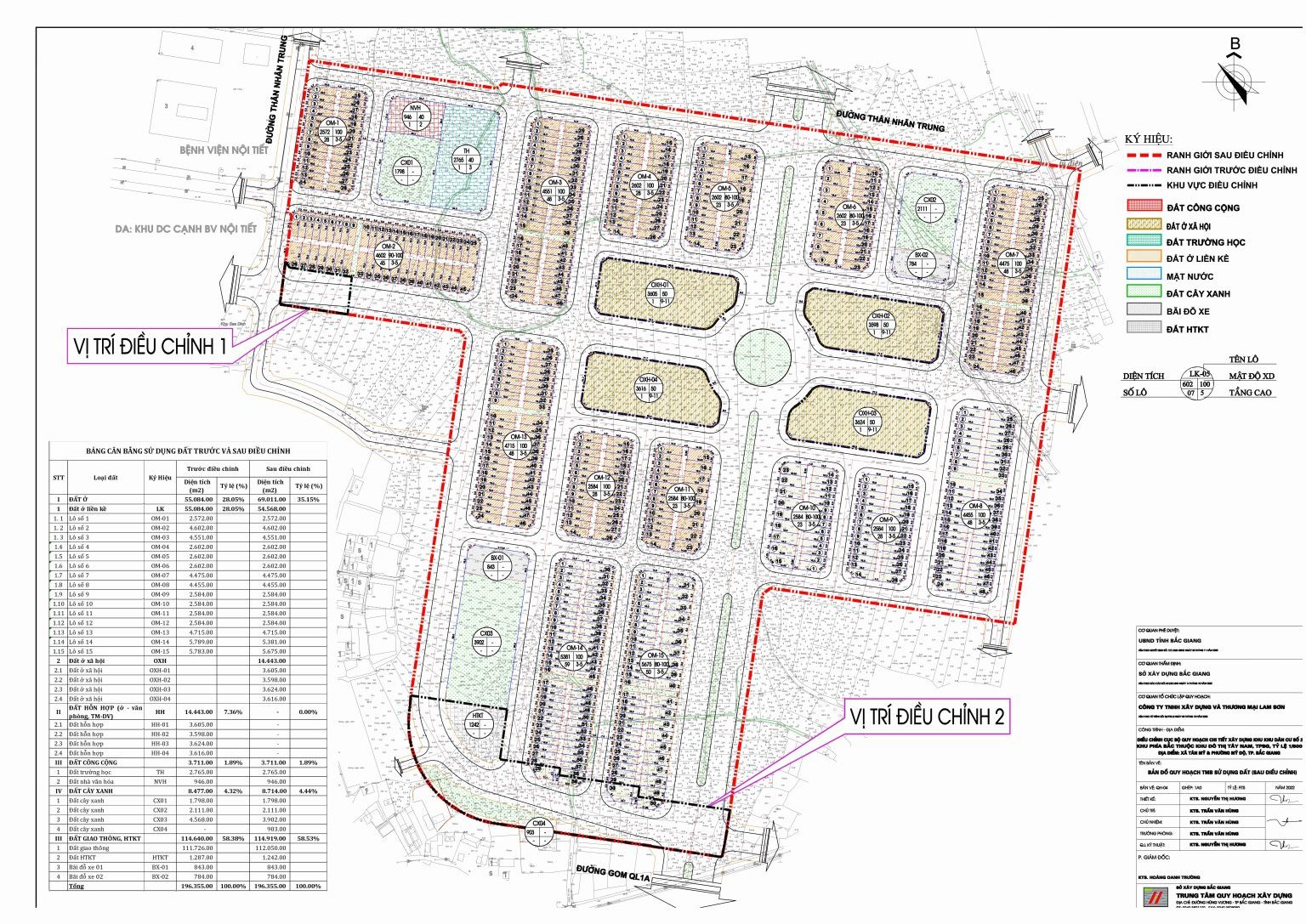 Sơ đồ phân lô dự án Lam Sơn Bắc Giang