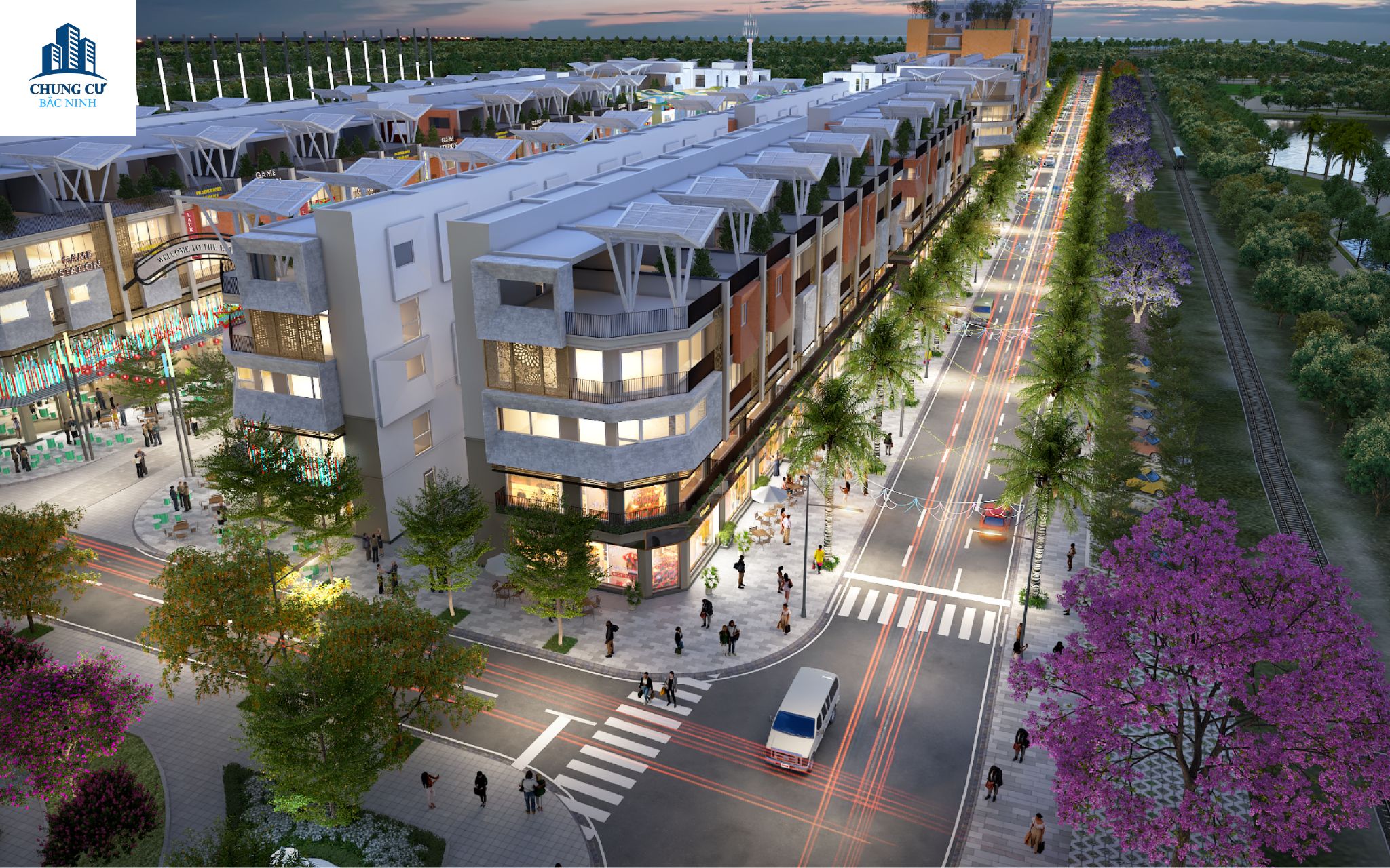 Phối cảnh phố đêm Solasta Nite Oasis