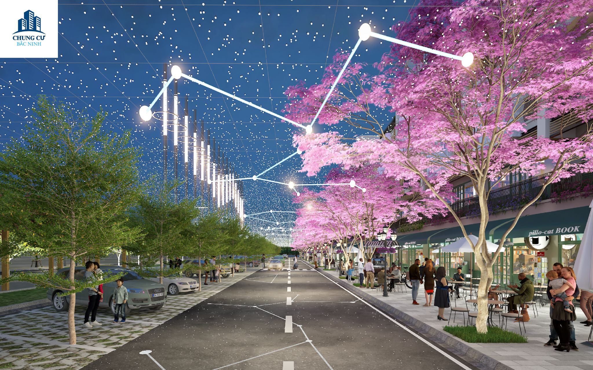 Phối cảnh phố đêm Solasta Nite Oasis