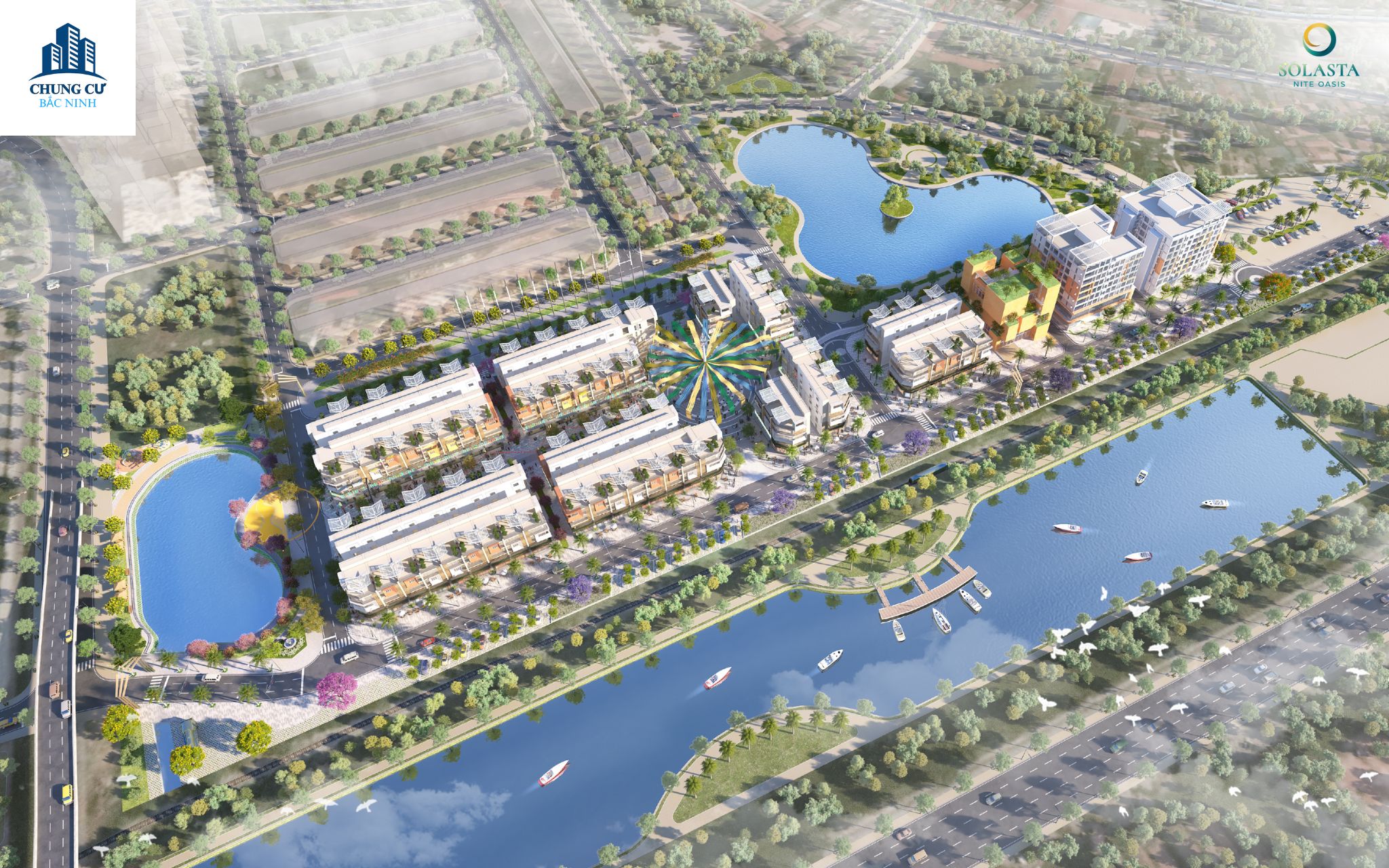 Phối cảnh Solasta Nite Oasis Bắc Giang