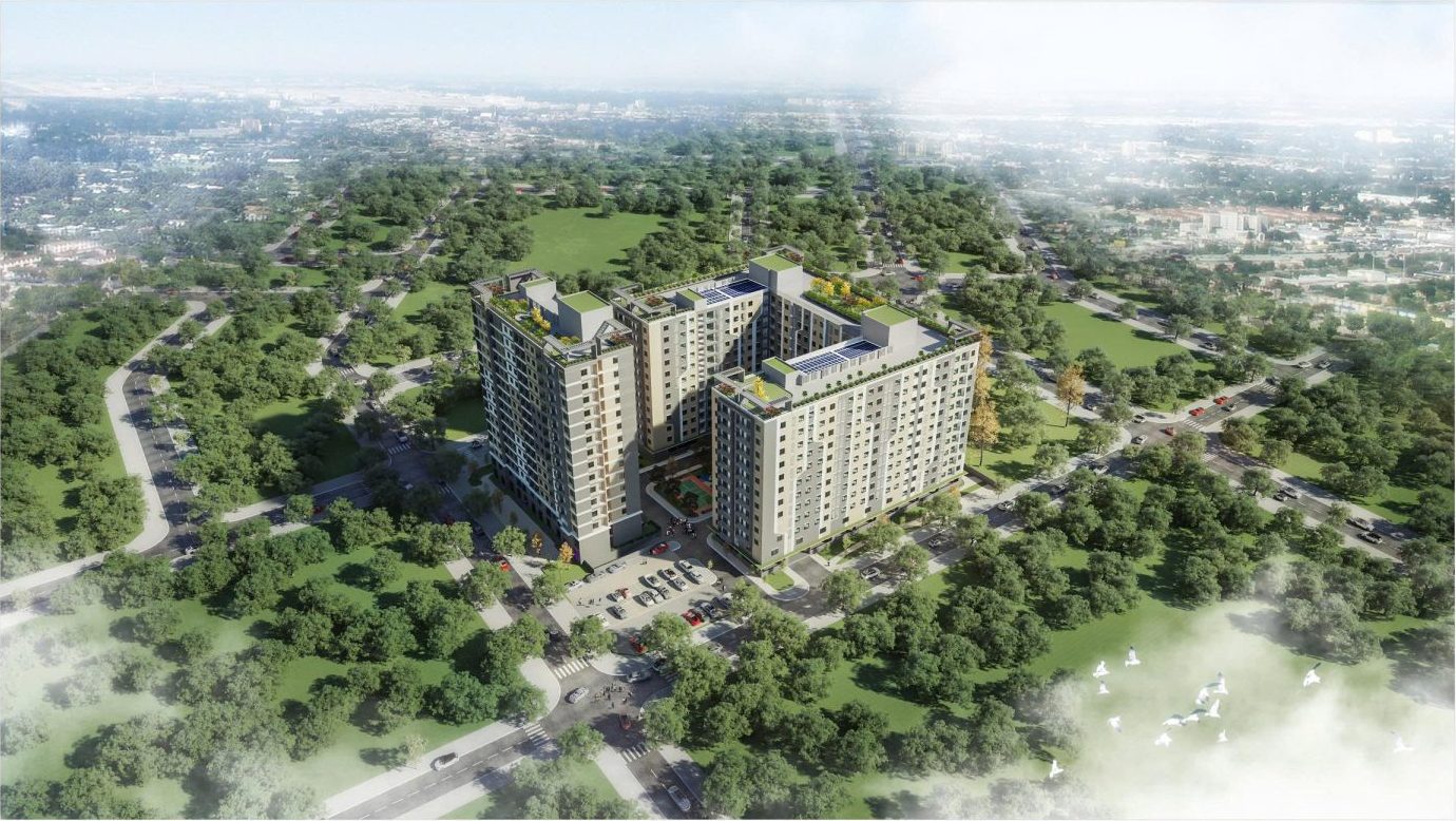 Phối cảnh dự án Ecohome Dĩnh Trì